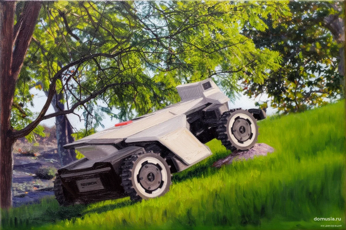 Робот Navimow X4 штурмует уклон в 84%: как он удерживается на склоне круче немецких дорог